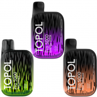 (М) Одноразовая электронная сигарета Topol Pro 5000 - Сперминт